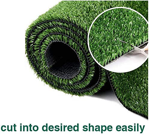 Artificial Grass Turf Lawn-3 Feet x 10 Feet, 0.4" Indoor Outdoor Rug Synthetic Grass Mat Fake Grass LITA
