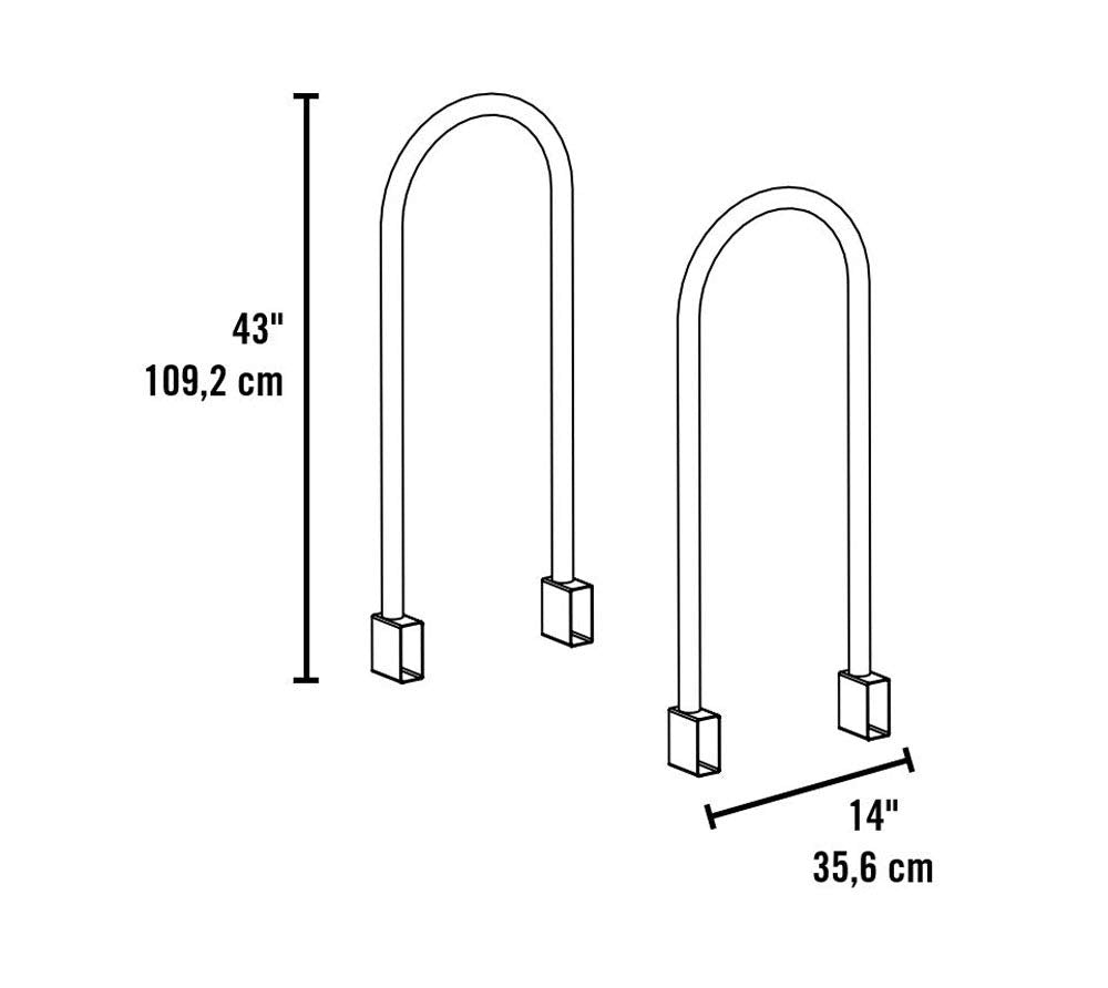 ShelterLogic LumberRack Firewood Rack Adjustable Steel Bracket Kit ShelterLogic