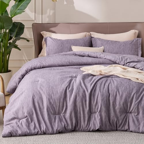 Bedsure King Size Comforter Set - Dark Red King Comforter Set, Soft Bedding for All Seasons, Cationic Dyed Bedding Set, 3 Pieces, 1 Comforter (104"x90") and 2 Pillow Shams (20"x36"+2") Bedsure