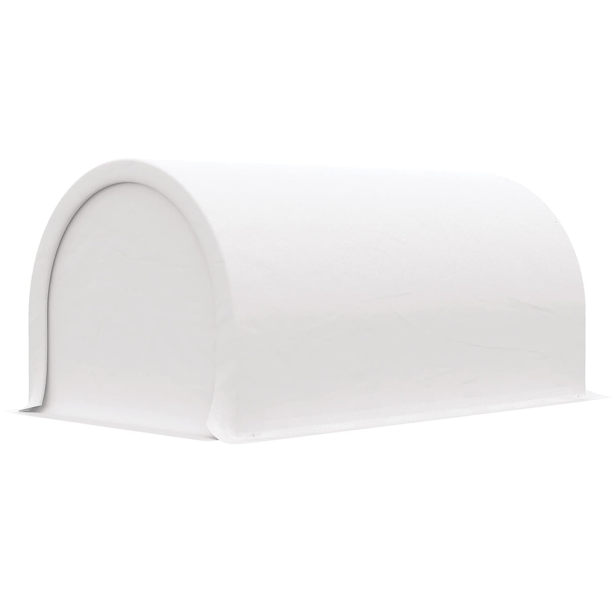 Outsunny 10' x 16' Carport, Heavy Duty Portable Garage Storage Tent with Large Zippered Door, Anti-UV PE Canopy Cover for Car, Truck, Boat, Motorcycle, Bike, Garden Tools, Outdoor Work, White Outsunny