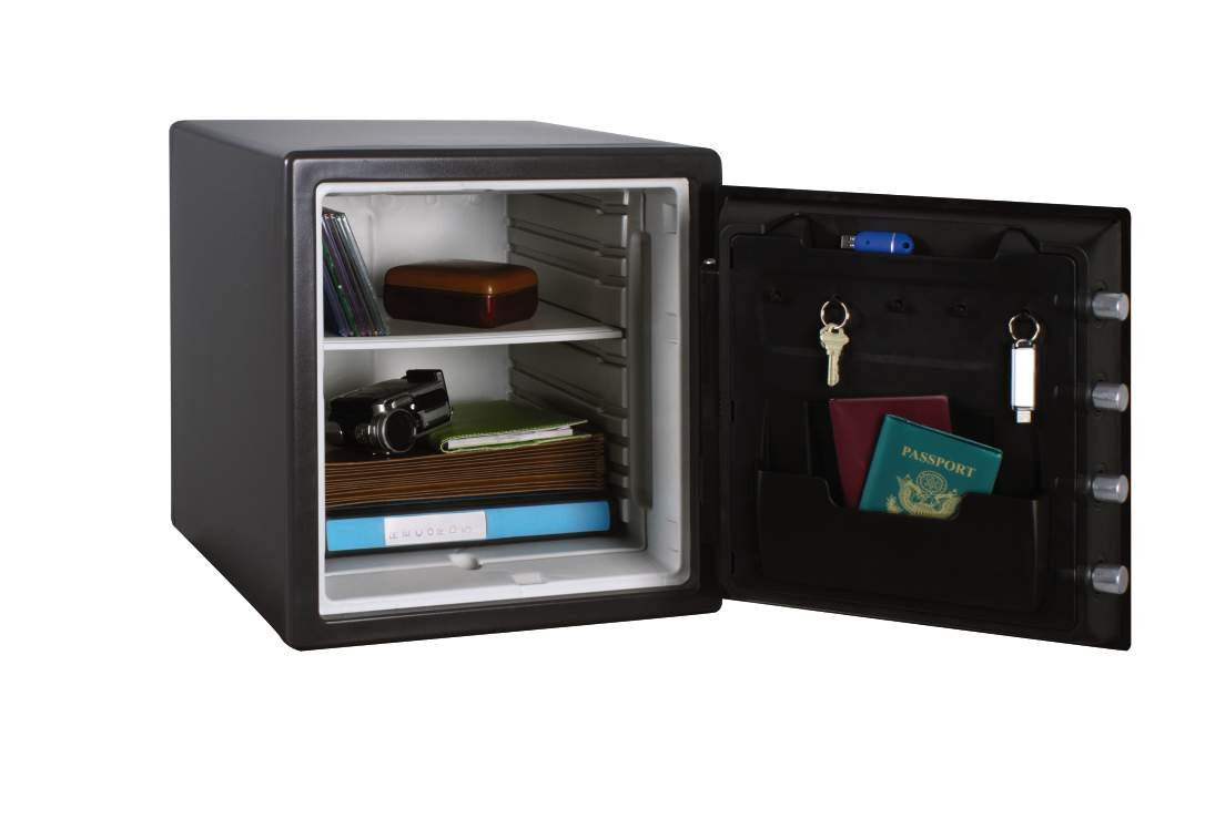 SentrySafe Black Fireproof Safe with Digital Push Button Keypad, Home Safe For Money, Documents, and other Valuables, 1.23 Cubic Feet, SF123ES SentrySafe