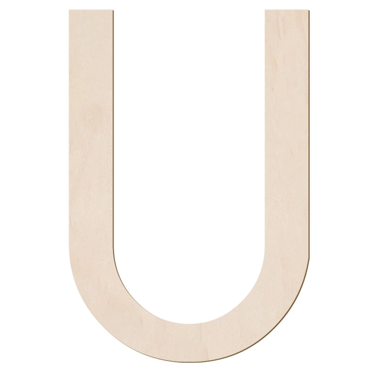 Wooden Letters 12 Inch 1/4 Inch Thick Wooden Letters U Unfinished Large Wood Alphabet Letters for Wall Decor DIY Painting Birthday Wedding Party Crafts and Baby Room Decoration Shop Name Sign Longan Craft