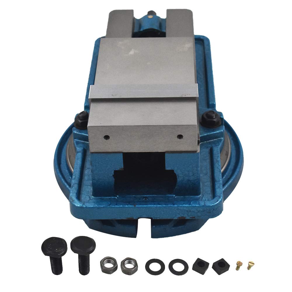 findmall 4 Inch Accuracy Mill Vise 360 Swivel Base Heavy Duty Milling Vise Fit for Milling Shaping and Drilling Machines findmall
