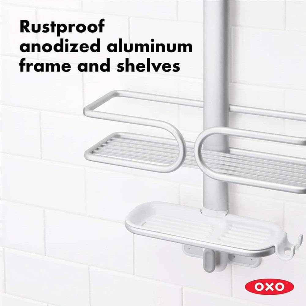 OXO Good Grips 3-Tier Aluminum Shower Caddy OXO
