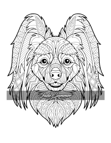 Amazing Dogs Coloring Book: Beautiful Dogs, Adorable Puppies, and Relaxing Designs for Adults and Teens WoodArtSupply