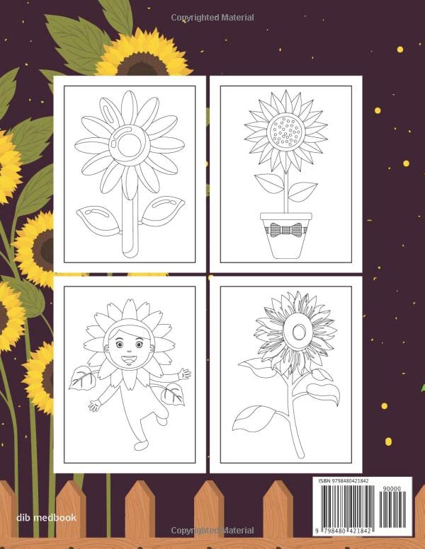 Sunflower :: coloring book for kids Majosta
