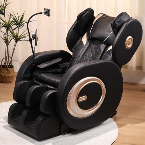 HomJoones 2026 Massage Chair for Full Body 4D Zero Gravity, with Heat Therapy, SL-Track Shiatsu Foot Rollers, Yoga Stretch, Heating Function, for Home Office Use (Model 4) HomJoones