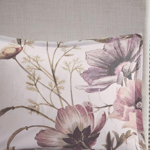 Madison Park Cotton Blend Duvet Set Beautiful Floral Design, All Season, Breathable Comforter Cover Bedding Set, Matching Shams, King/Cal King(104"x92"), Blush 3 Piece Madison Park