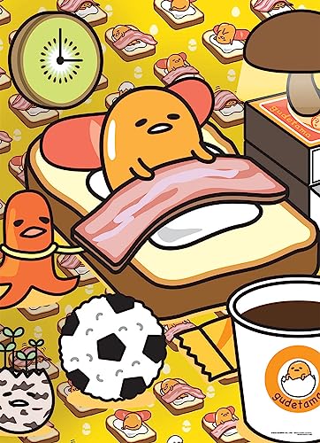Gudetama “Work from Bed” 1000 Piece Jigsaw Puzzle | Collectible Anime Puzzle Artwork Featuring Sanrio’s Gudetama | Officially-Licensed Gudetama Puzzle & Merchandise USAOPOLY