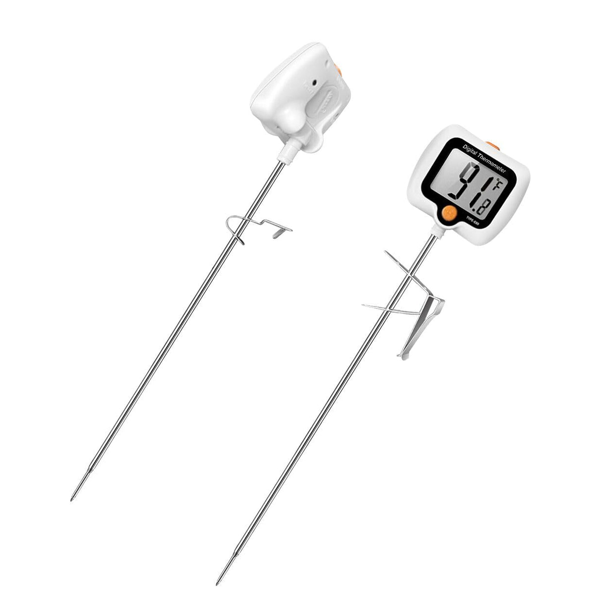 Candy Thermometer for Candy Making with Pot Clip,Best Instant Read Thermometer Digital for Cooking, Baking, Candy and Cheese Making – 10 Inch Probe, Large Rotating LCD Display, Essential Baking Tool efengcook