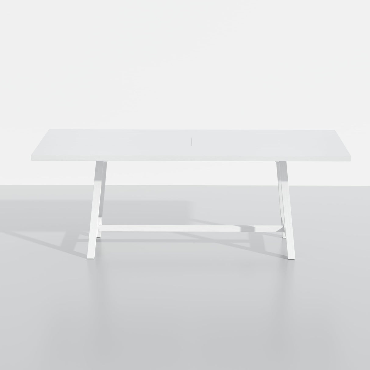 ComfIQ Harthwell 84-Inch Modern Farmhouse Dining Table in a Painted White Finish - Solid Wood with Ash Veneer, Seats 8, Easy Assembly, Rustic Wood Kitchen & Dining Room Table ComfIQ