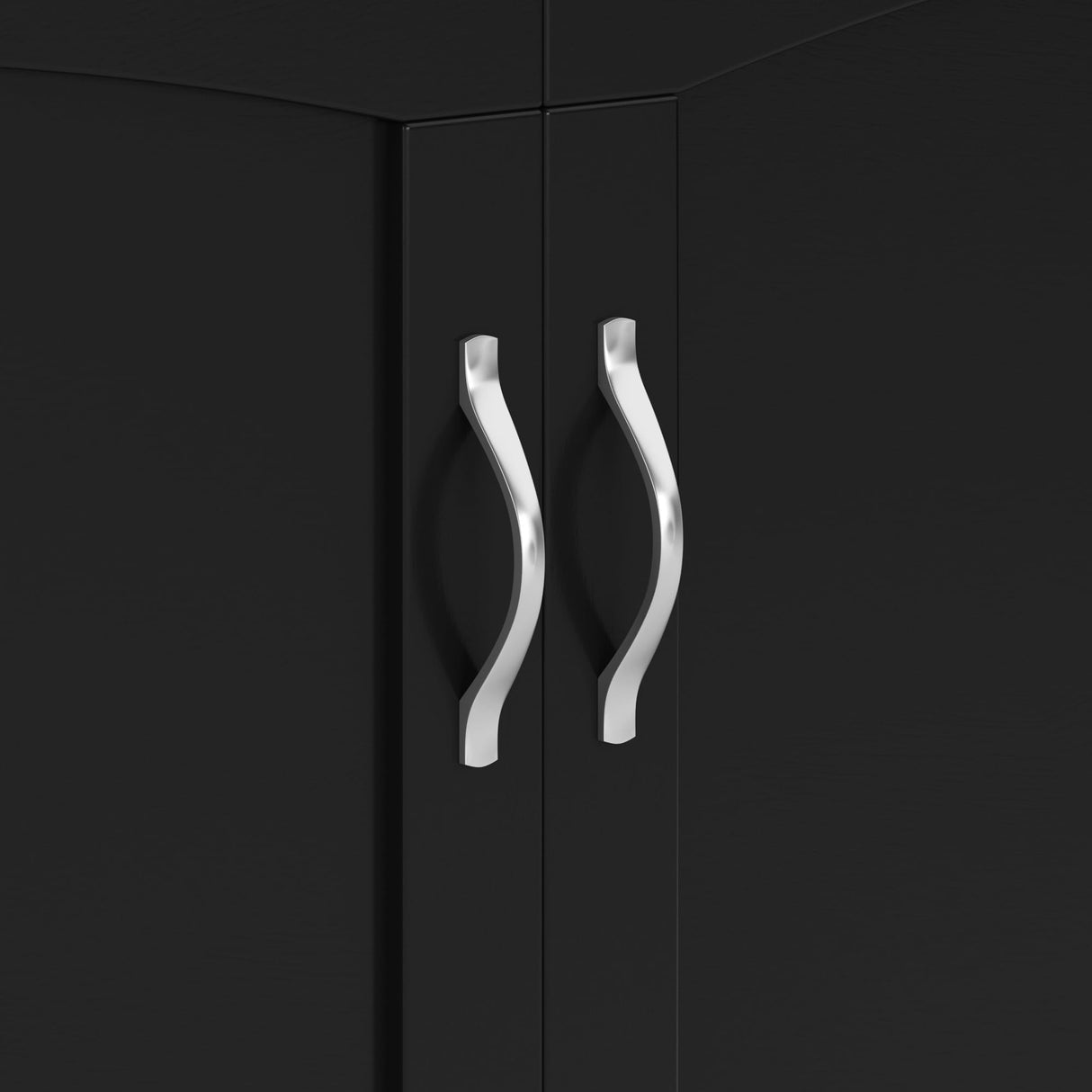 AFI, Marion Queen Wood Murphy Bed Chest with 6" Mattress, Storage Drawer, & Built-in Charger, Black AFI