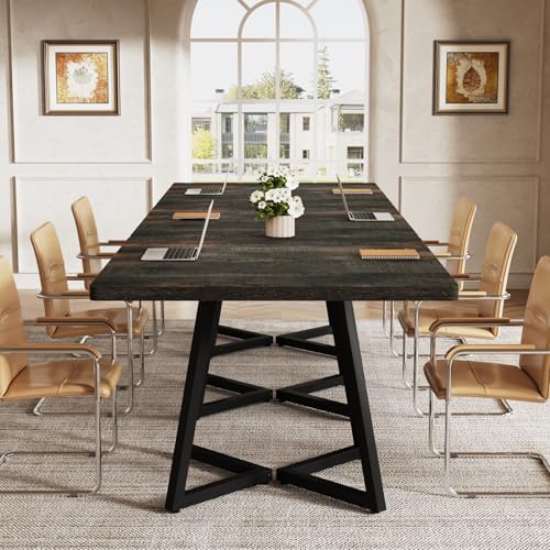 Tribesigns 31.5" Square Conference Table, Small Wooden Meeting Table for 2-4 People, Compact Office Table for Small Spaces, Seminar Room Tribesigns