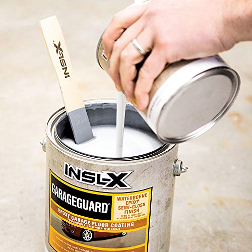 INSL-X EGG310S9A-1K Garage Guard Waterbased Epoxy Semi-Gloss Paint 1 Gallon Kit Showroom Gray INSL-X
