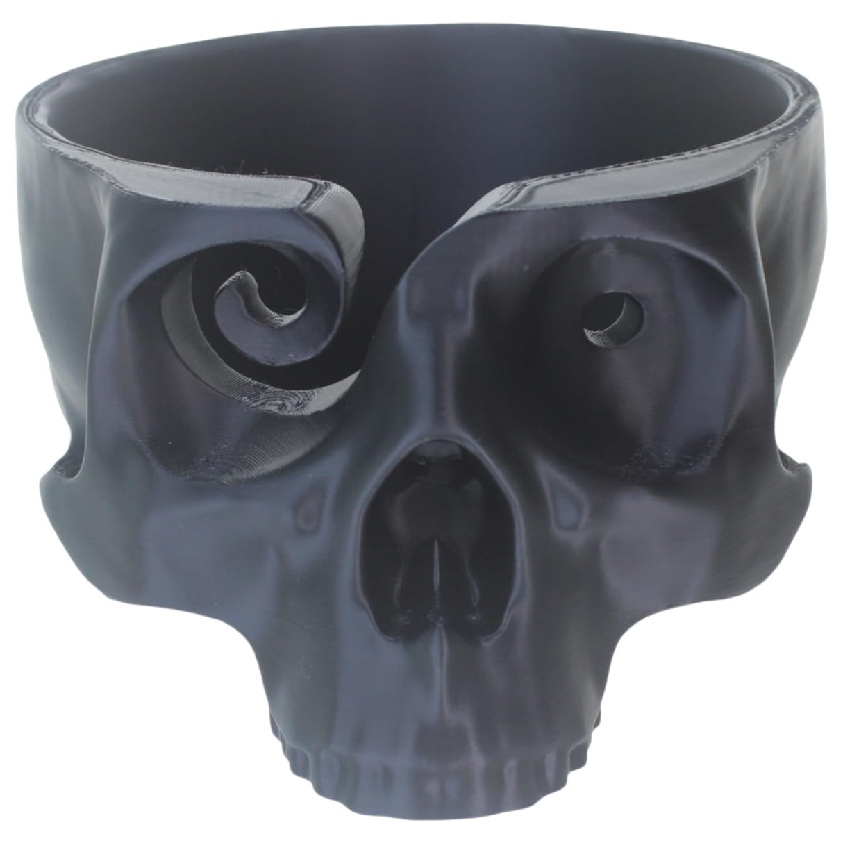 AXICIR Skull Head Bone Crochet Yarn Bowl Holder For Crocheting Knitting Accessories 3d Printed Halloween Decor Black AXICIR