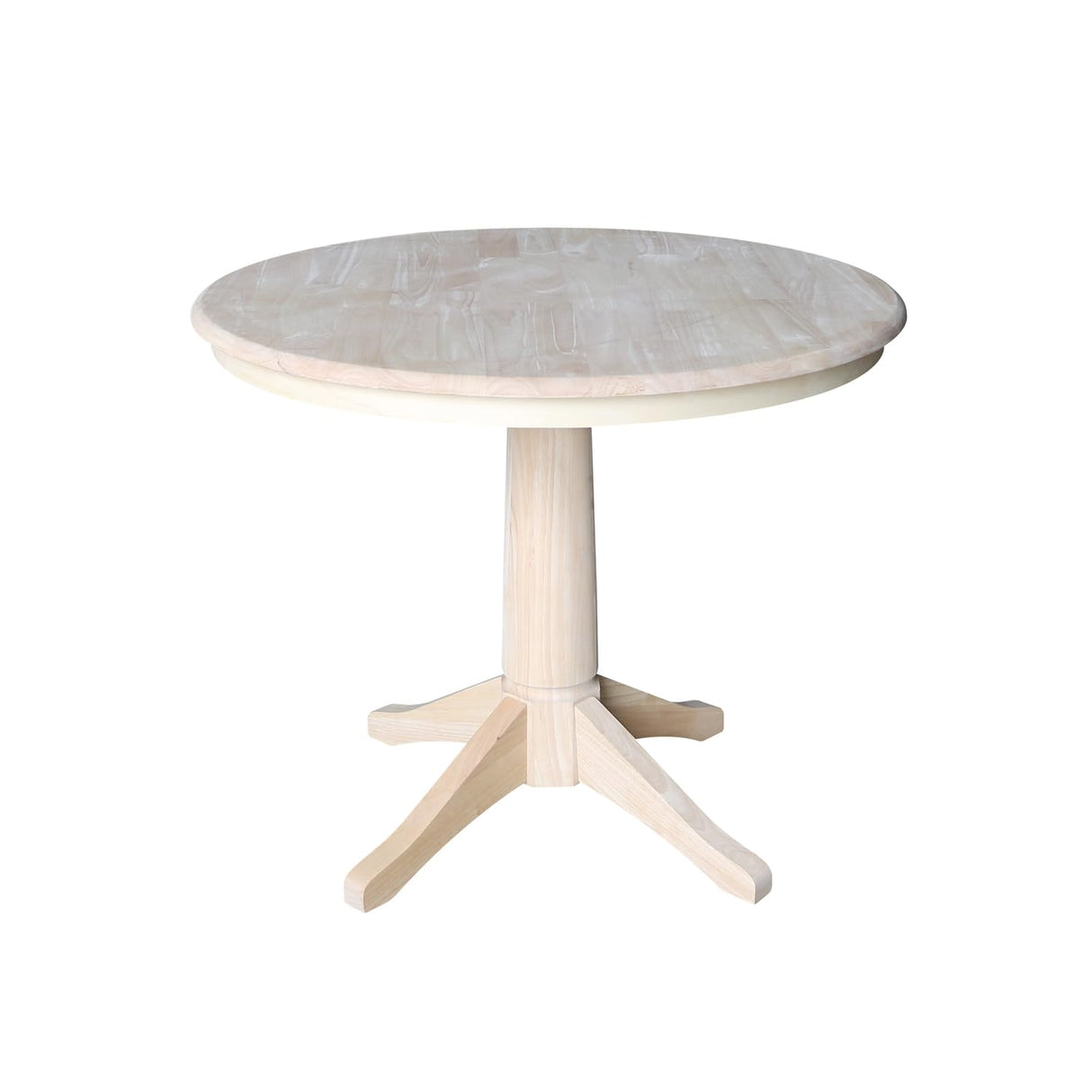 International Concepts 36" Round Top Pedestal Table-28.9" H, Unfinished IC International Concepts