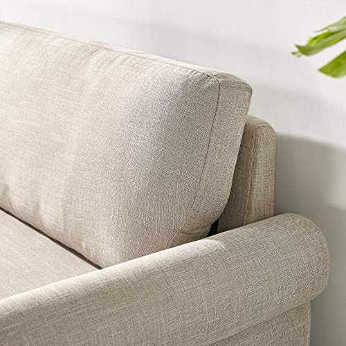 ZINUS Josh Loveseat Sofa, Easy, Tool-Free Assembly, Beige Zinus