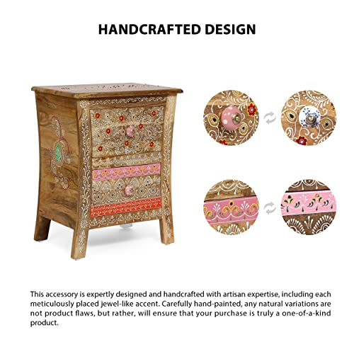 Christopher Knight Home 313646 NIGHTSTAND, 13.25 in x 19 in x 24 in, Natural Christopher Knight Home