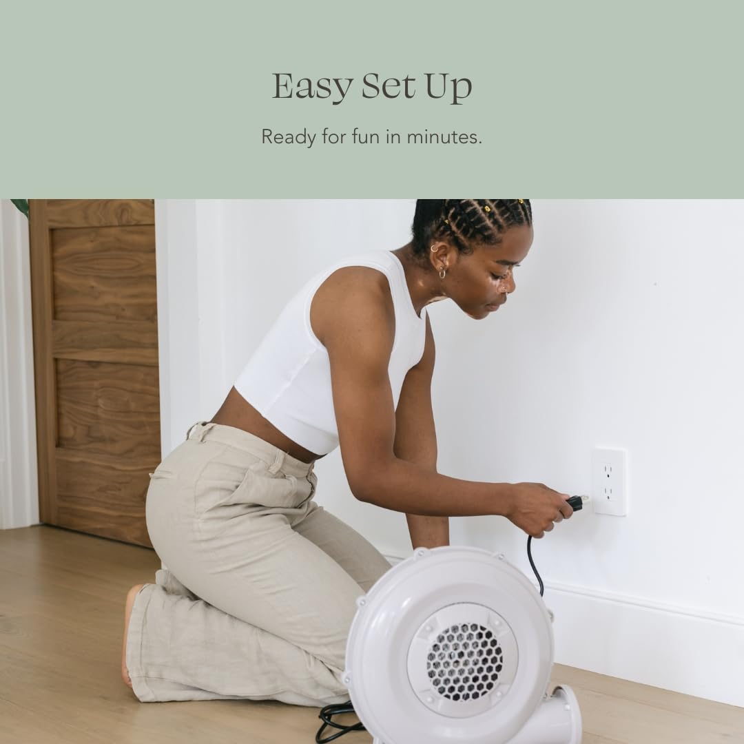 Pink Rainbow Bounce House 8x8 PLAYSMOL