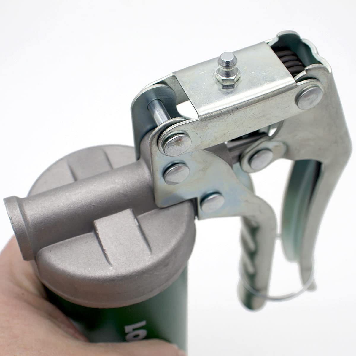 LockNLube Spin-On Pistol-Grip Grease Gun Kit. Includes: 1 Tube Grease, The Grease Coupler Plus a Heavy-Duty 20" Grease Hose and in-line Hose Swivel. LockNLube