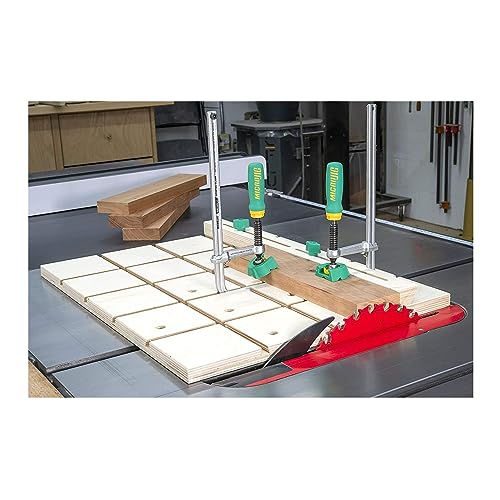 MICROJIG Matchfit DVC-850AP 2-In1, Track And In-Line Dovetail Clamp, 2-Pack, Green MICRO JIG