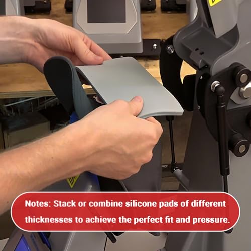 4 Pack Silicone Hat Heat Press Cover Pad, 4" x 8" European-Standard Silicone Heat Press Mat for HTV & Vinyl Transfer, DIY Small Business Webake