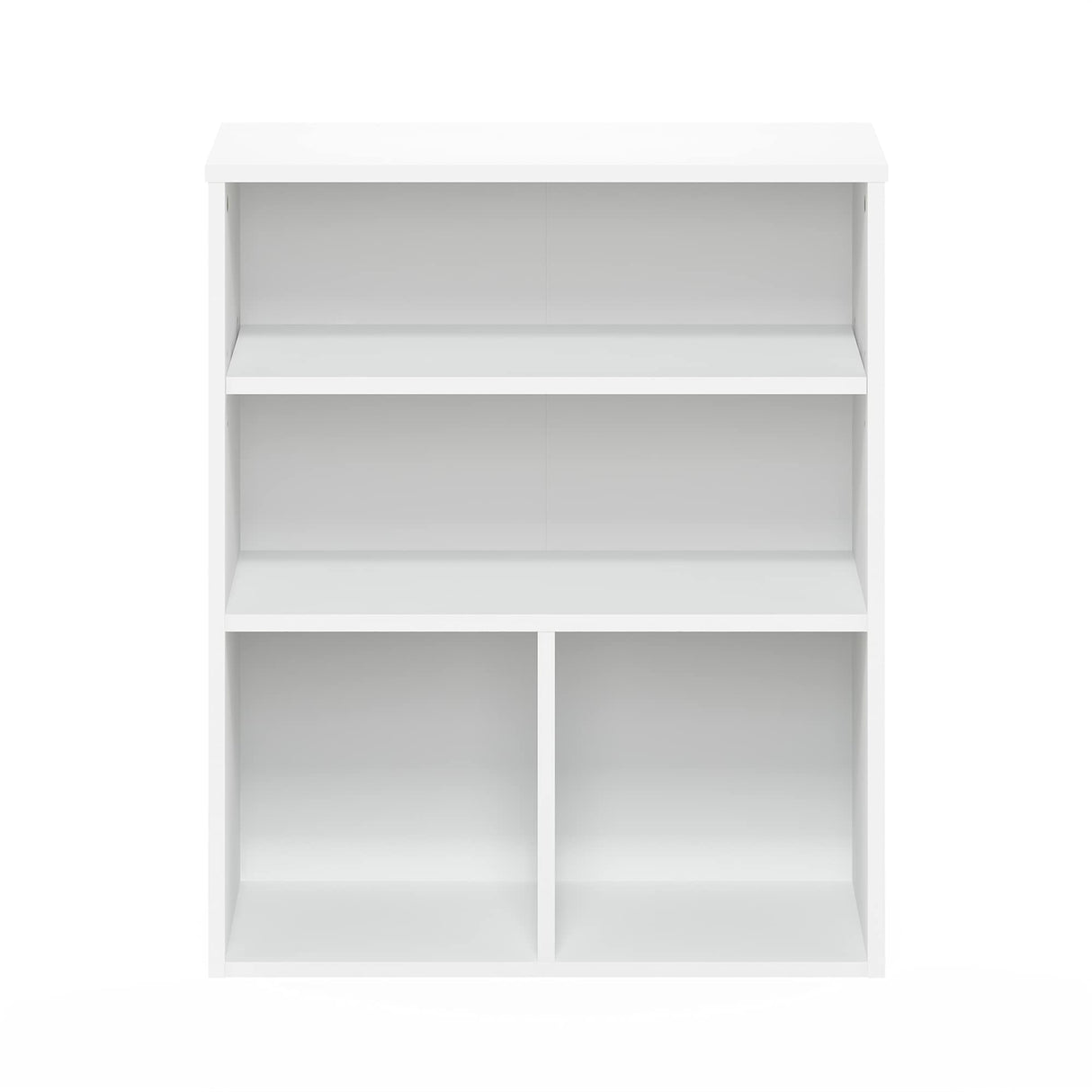 Furinno Pasir 3 Tier Display Bookcase, White Furinno