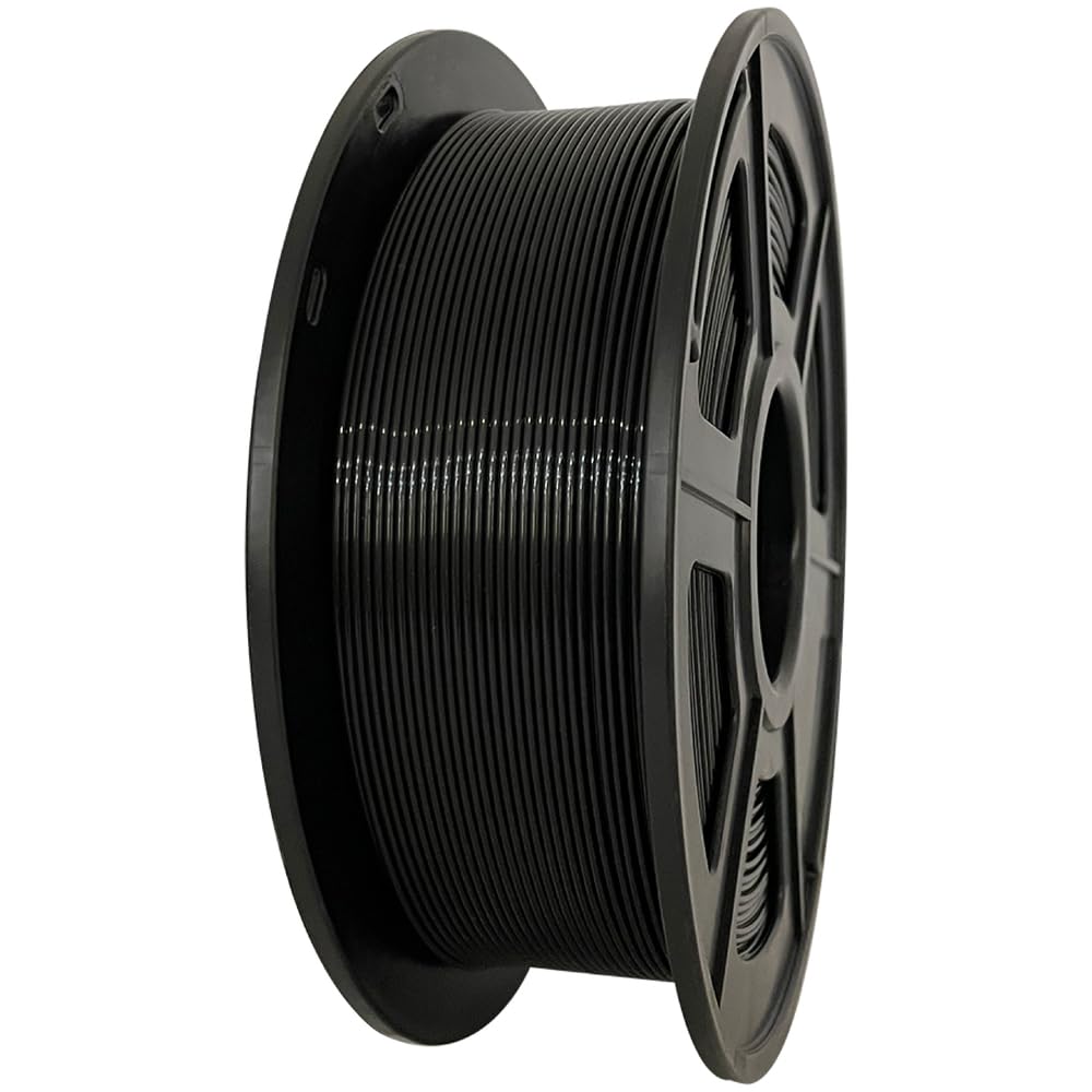 Wellshow PC Filament 1.75mm, Polycarbonate Filament,Tough and Heat Resistant 95C, PC Black 1kg(2.2lbs) WELLSHOW