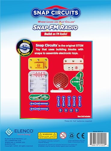 STEM Toy Radio KIT | for Kids 8+ yrs | Electronics KIT | Science KIT for Kids | DIY STEM KIT | SNAP Circuits STEM Snap Circuits