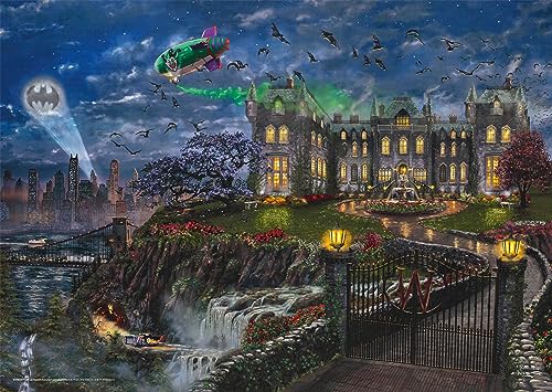 Schmidt Spiele 58427 Thomas Kinkade Warner DC Wayne Manor Jigsaw Puzzle 1000 Piece Schmidt