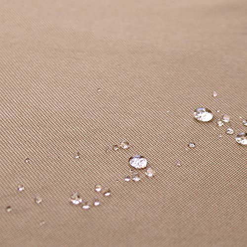 ULTCOVER Rectangular Patio Heavy Duty Table Cover - 600D Tough Canvas Waterproof Outdoor Dining Table and Chairs General Purpose Furniture Cover Size 136L x 74W x 28H inch ULTCOVER