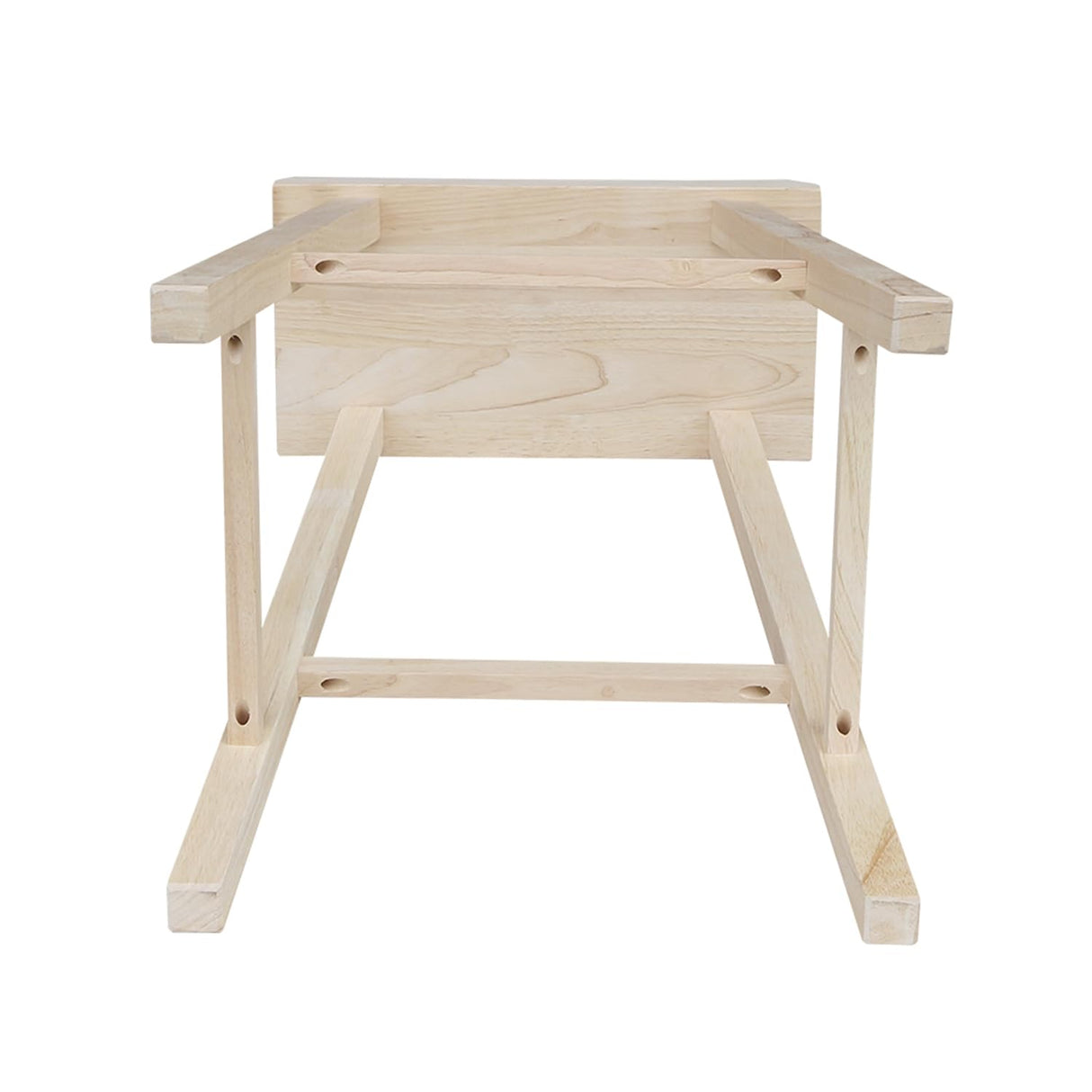 International Concepts 29-Inch Saddle Seat Stool, Unfinished International Concepts