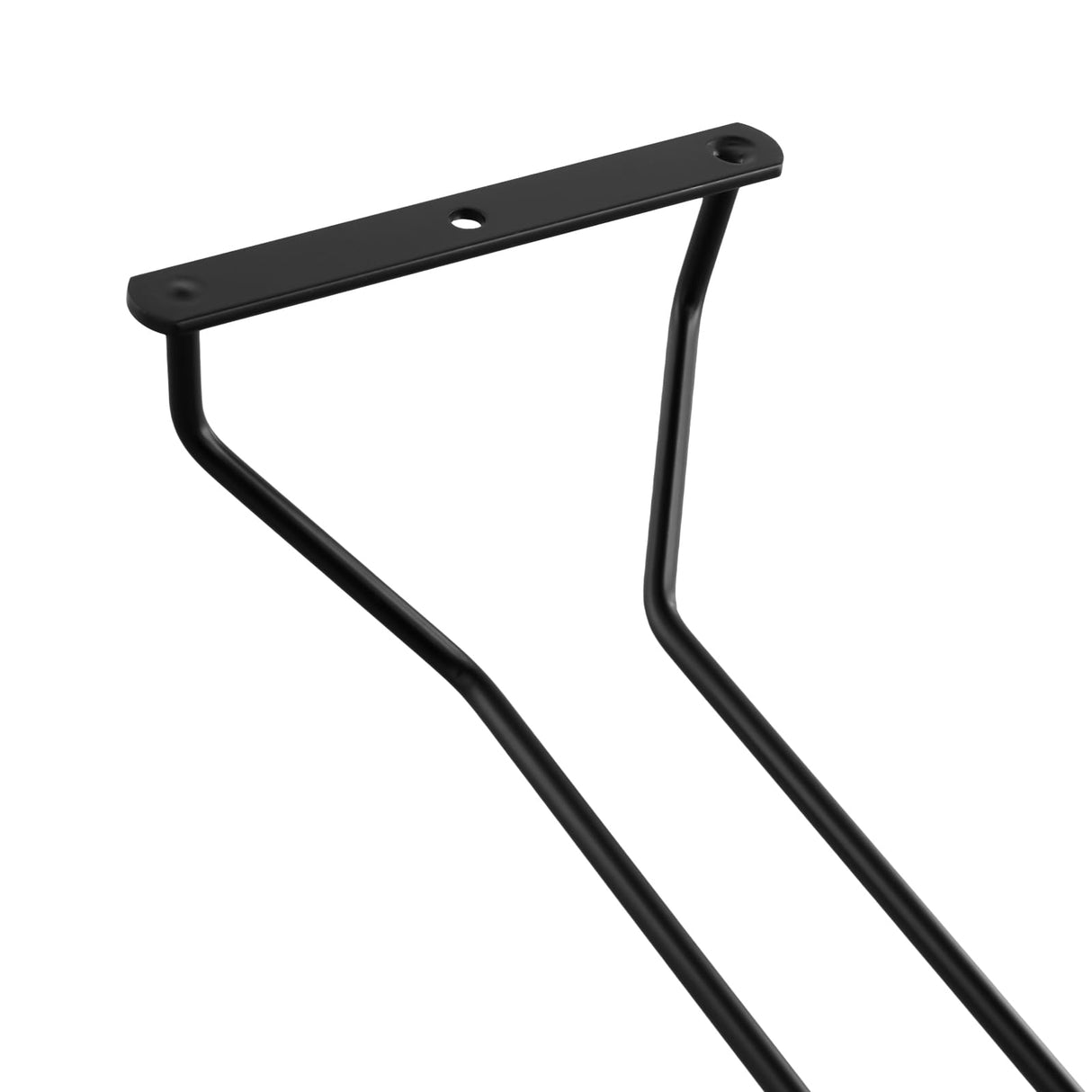 HOIGON 8PCS 14 Inch Black Wine Glass Racks, 13.8 x 4.5 x 2.2 Inch Under Cabinet Wine Glass Holders, Hanging Wine Glass Racks for Kitchen Living Room Bar Restaurants Wine Glass Storage Display HOIGON