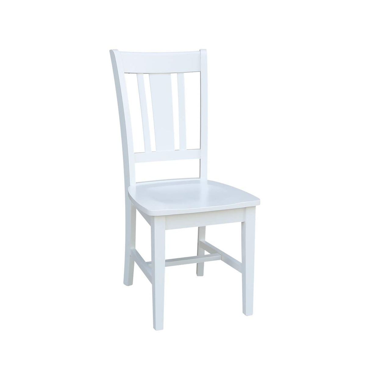 International Concepts Set of Two San Remo Splatback Dining Chairs, White IC International Concepts