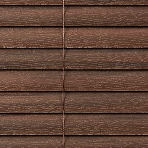 Achim Home Furnishing Cordless GII Luna 2" Slat Mahogany Venetian Window Blinds 39" W x 64" L PowerSellerUSA