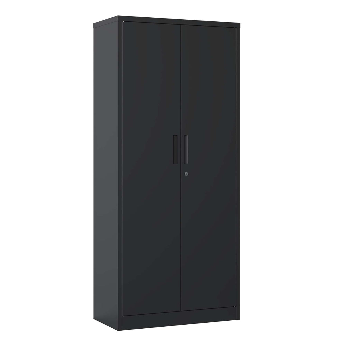PBOGHLRD 72 Inch Tall Metal Storage Cabinet, Black Garage Tool Steel Locking Cabinet with 4 Adjustable Shelves, File Cabinet for Home Office, PBOGHLRD