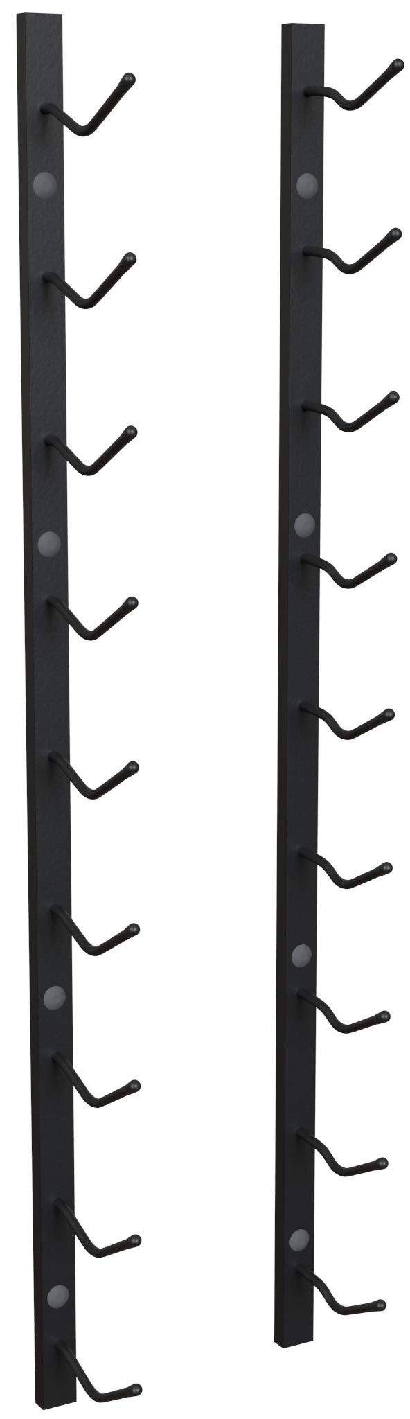 Y-Furniture The Rack Co. Wall Series - 9 Bottles Wall Mounted Wine Rack, Wine Storage with Label View (Steel, Satin Finish) TheRackCo.