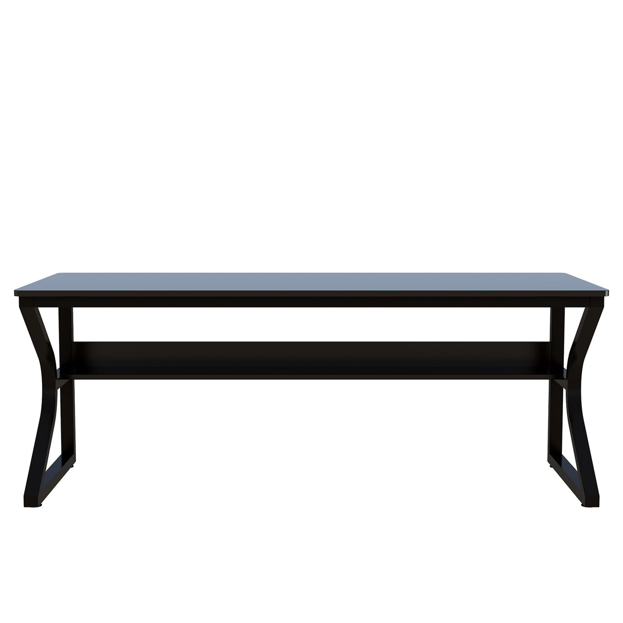 Extra Long OSCHF Desk with Bookshelf - 71" Modern Dual Workstation for Home and Office OSCHF