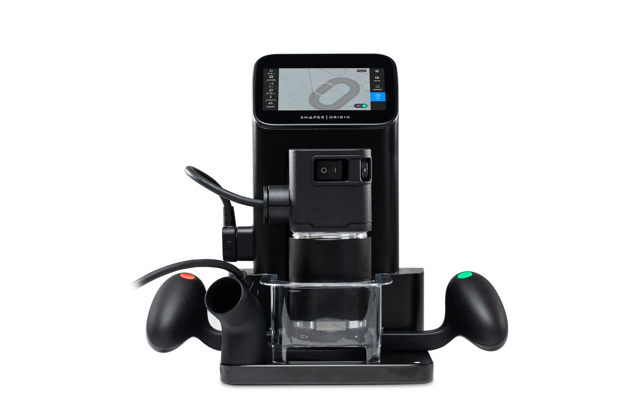 Shaper Origin Handheld CNC Router - CNC Level Precision Cutting - Portable - Inlays, Custom Joinery, Engraving, Lettering, Fine Woodworking, Depth SHAPER