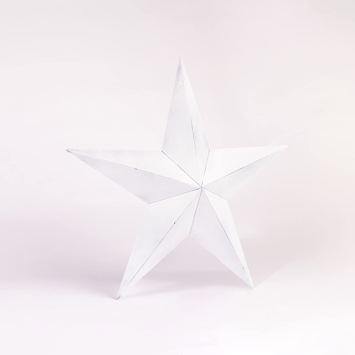 CWI Gifts Metal Barn Star - 8 inch Galvanized Hanging Star - Farmhouse Wall Decor - White CWI Gifts