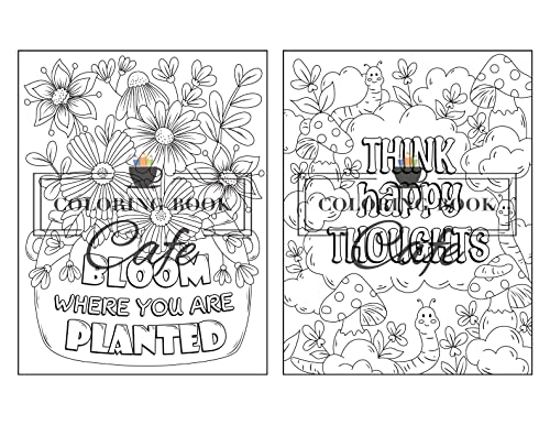 You Are Amazing: Inspirational Coloring Book for Adults Featuring Positive Quotes and Motivational Phrases for Stress Relief and Relaxation WoodArtSupply