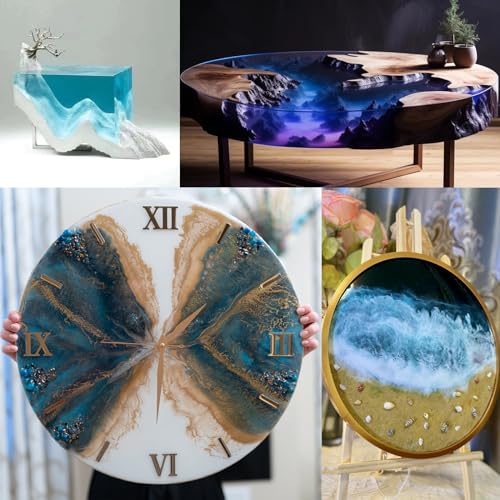 Deep Pour Epoxy Resin, KISREL 96OZ Resin Epoxy Kit (2:1) for 2-4 Inch Pour Depths,Bubble Free, Low Odour, Crystal Clear Casting Resin for Bar Tops, Table Tops, River Tables, Wood Fillers, Crafts KISREL