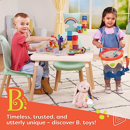 B. toys- Little Foodie Groups- Pretend Play Wooden Play Food – Food Group Crates – 24 Play Kitchen Accessories – Educational Toys for Kids – 3 Years + B. toys