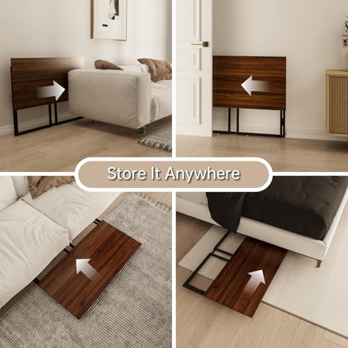 alawooder Folding Desk 30 Inch - Small Foldable Desk for Small Space Minimalist, Space Saving Collapsible Compact Desk Portable Table for Craft, Writing, Study and Work (No Assembly Required) alawooder