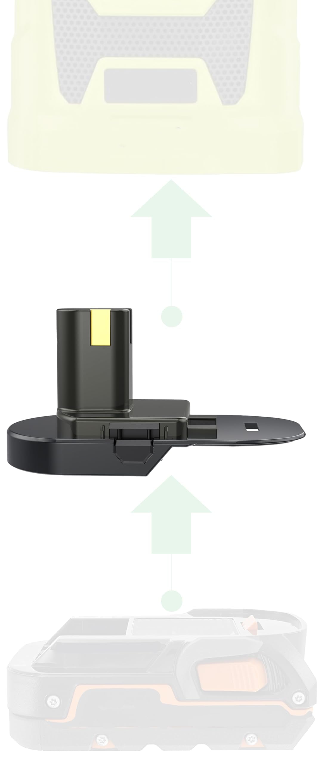 NovaQuantic Adapter Upgrade for Ryobi 18V Cordless Tools - Compatible with Ridgid 18V Batteries Installation and Power Supply (No Charging Function) - 1 Adapter Only NovaQuantic