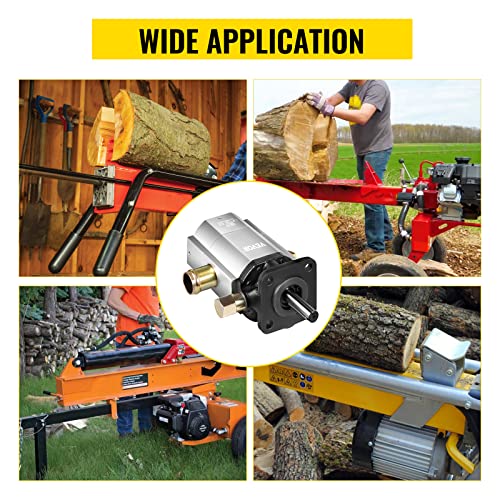 Bestauto Hydraulic Wood Splitter Pump 3000 PSI 2 Stage Log Splitter Pump 13 GPM, Hydraulic Gear Pump 3600 RPM Aluminum Log Splitter Pumps 1/8" Keyed Best In Auto