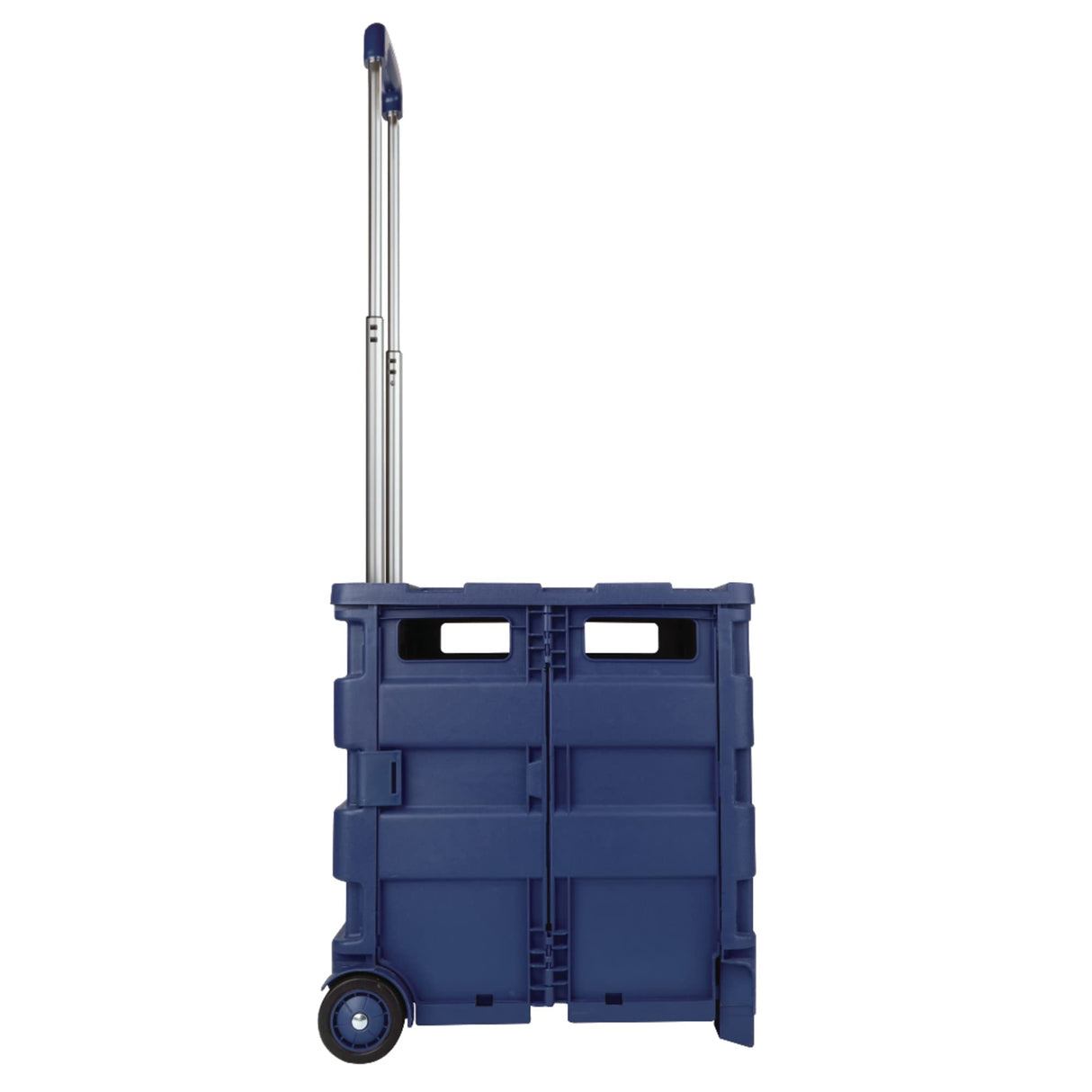 Office Depot Mobile Folding Cart With Lid, 16in.H x 18in.W x 15in.D, Blue, 50803 Office Depot