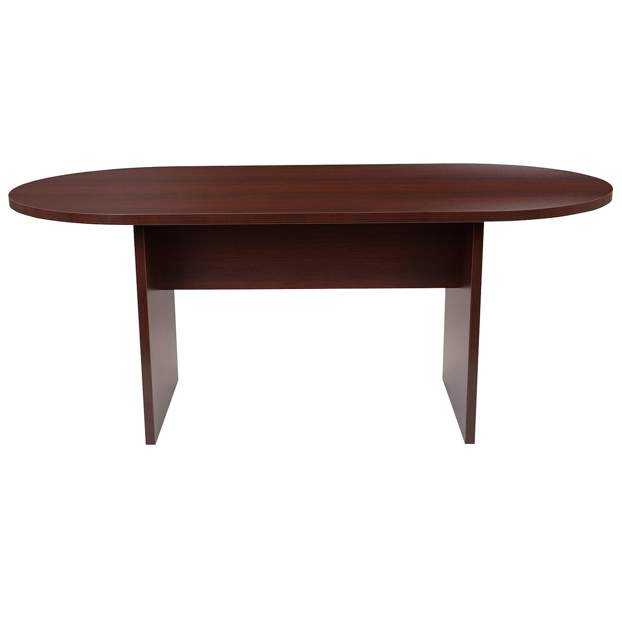 Flash Furniture Jones 6 Foot (72 inch) Oval Conference Table in Mahogany Flash Furniture
