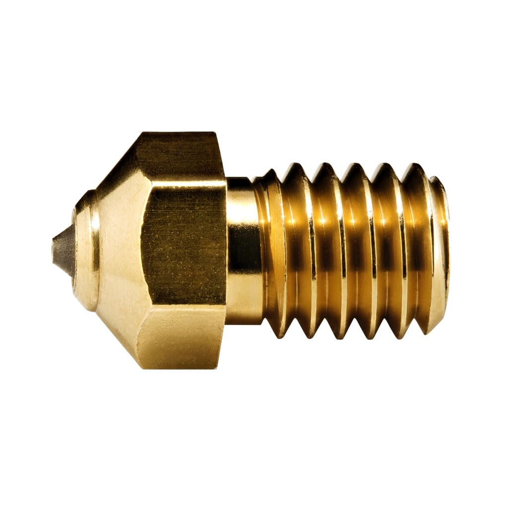 DUROZZLE Diamond PCD Tip E3D V6 Nozzle 0.6mm for Prusa i3 MK3S / Mini, Anycubic i3 Mega/Kobra/Kobra Neo 3D Printer and More, Hardened High Precision (E3D V6, 0.6mm) DUROZZLE