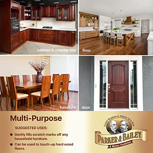 Parker & Bailey Wood Repair Kit - Furniture Markers Touch Up Furniture Scratch Repair Markers Wood Floor Scratch Remover Wood Marker Wood Stain Parker & Bailey